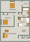 SANDPIPER COVE | 2 BEDROOM 1 BATH | MR